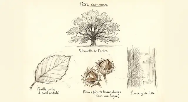 Planche du hêtre commun